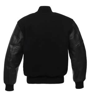 2025 Mens Custom Letterman Varsity <b>Jacket</b> Chenille Embroidery High-Street <b>Winter</b> Stand Collar Coat - Product Image 1