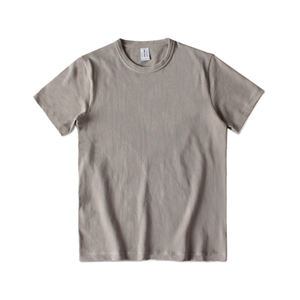 เสื้อยืดคอกลมสีพื้นผ้าฝ้าย 100% 180 GSM พิมพ์โลโก้ตามสั่งขายส่งปี 2026 เสื้อยืดแขนสั้นลำลองสำหรับออกกำลังกายและเล่นกีฬาสำหรับผู้ชาย - Product Image 1