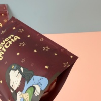 Sachets personnalisés pour matcha, imprimés numériquement avec motif de dessin animé, OEM/ODM, en Mylar/OPP/VMPET/PE de qualité alimentaire, résistants à l'humidité, vides
