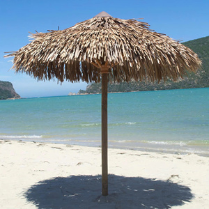 Sombrilla de Bambú Estilo Tiki para Exteriores, Parasol con Cubierta de Techo de Paja para Jardín, Terraza, Hoteles y Playa, Resistente - Product Image 4