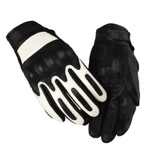 Custom Full-Finger Leather Windproof Breathable Quick Dry <b>Touch</b> <b>Screen</b> Motorcycle Racing <b>Gloves</b> Adults Non-Slip Wear-Resisting - Product Image 4