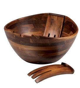 Bol de cuisine de grande taille extra durable pour la cuisson bol en bois multifonctionnel à collectionner au prix de gros - Product Image 1