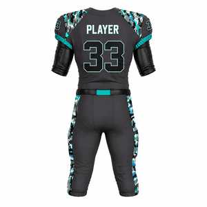 Uniforme de Fútbol Americano de Color Sólido al por Mayor de Fábrica, Uniforme de Fútbol Americano Personalizado de Secado Rápido - Product Image 4