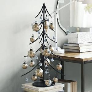 Soporte de Metal Oscuro Estilo Vintage para Adornos de Árbol - Exhibidor de Mesa para Adornos Navideños, Bolas y Decoración Festiva - Product Image 4