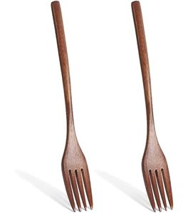 Fourchettes en bois d'acacia 100% naturel pour la maison et l'hôtellerie, personnalisables avec logo – Écologiques – Artisanat indien - Product Image 2