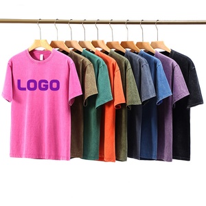 T-shirt unisexe vintage en coton 100% 260 g/m² pour usage quotidien, délavé à la pierre, à manches courtes et col rond, pour hommes et femmes - Product Image 1