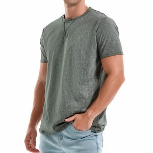 Customizable Designed Logo Men's Ringer T Shirt Versatile Vintage Summer Wear Comfortable Durable Fit Acid Washed Ringer Tee - Product Image 3