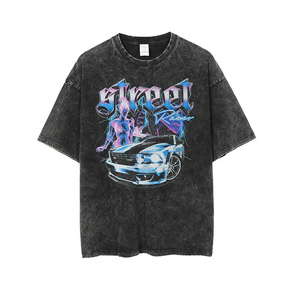 Camiseta de Algodón 100% con Lavado Ácido, Cuello Redondo, Hombros Caídos, Calidad Premium, Cómoda, AI-TS-34 - Product Image 2