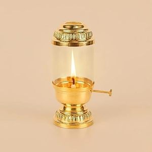 Brass akhand diya <b>Lamp</b> Aromatic Oil Burner Aromatherapy Diffuser All Season Use - Product Image 1