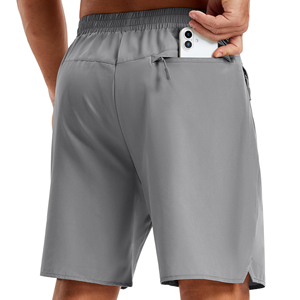 Men's Grey Drawstring <b>Sweat</b> <b>Shorts</b> Casual Athletic Training Gym <b>Shorts</b> with Side Pockets Elastic Waist - Product Image 4