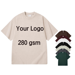 T-shirt pour homme à manches longues, col rond, coupe ample, respirant, 280 GSM, 100% coton, avec impression numérique sur le devant, logo personnalisé - Product Image 1