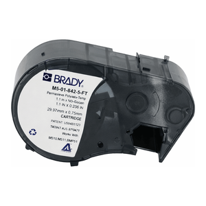 Étiquettes de câbles Brady T-Flag en PP brillant pour imprimantes M4/M5, durables, résistantes aux UV, autocollantes - Product Image 2