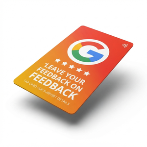 Carte de commentaires Google NFC en PVC OEM de qualité supérieure, carte de commentaires intelligente sans contact avec code QR, fabricant - Product Image 3