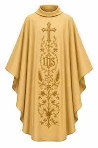 Casulla Bordada Personalizada - Ropa Tradicional de la Iglesia Católica, Tela Transpirable, Túnica de Coro Unisex para Adultos - Product Image 2