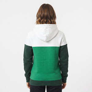 Sweat-shirt à capuche décontracté pour femme, trois tons, blocs de couleur, manches longues, avec poche kangourou, vente en gros - Product Image 2