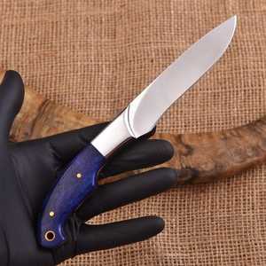Cuchillo de Caza y Camping UA Supplies de Acero Inoxidable de Grado Industrial, Excelente Calidad, Hoja Entera con Punta Caída, Mango de Micarta, 58 HRC - Product Image 6