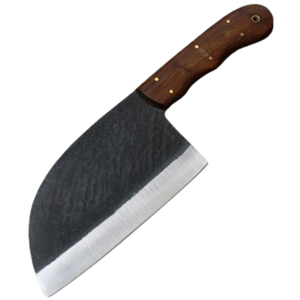 Couteaux de cuisine professionnels avec lame rectangulaire tranchante et manche en bois robuste pour une découpe efficace des légumes et de la viande - Product Image 2