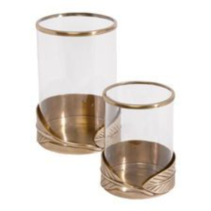 Support de bougie en verre pour décoration intérieure, résistant à la chaleur, pour bougies votives, décoration de table de mariage, bougeoir en métal et verre - Product Image 1