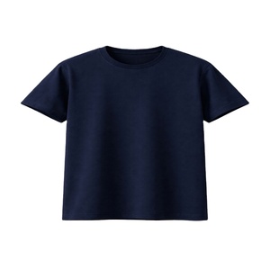 Wholesale Men's Casual Solid Blank Jersey 80% Cotton 20% Polyester T-Shirts 180 GSM Regular Fit <b>Short</b> Sleeve O-Neck Breathable - Product Image 3