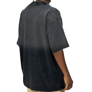Camiseta Oversize Personalizada con Lavado Ácido, Estilo Vintage, Algodón Desgastado, Cuello Redondo, Manga Corta, Moda Urbana para Hombre y Mujer, Venta al por Mayor - Product Image 6
