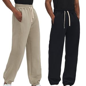 2025 ODM Unisex de talla grande polar Joggers suave espesar 380gsm Pantalones deportivos pantalones para hombres hasta la rodilla suministro al por mayor - Product Image 3