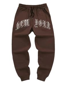 2025 pantalones casuales de cintura alta para hombres para Primavera de moda con letras impresas al aire libre estilo frente plano - Product Image 3