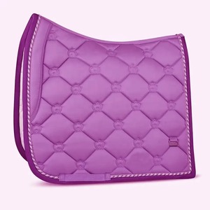 Customizable Dressage Style Satin Saddle Pad-Cotton Leather Material Soft Breathable-<b>Equestrian</b> Riding Protection-Premium - Product Image 6