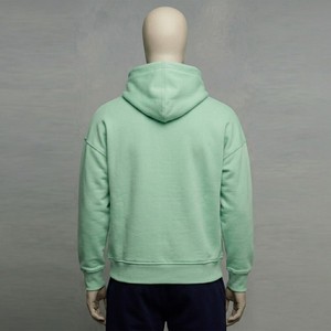 Sudadera con Capucha Extra Grande para Hombre, Color Verde Menta, Sudadera de Felpa Gruesa de Primera Calidad, Estilo Casual Urbano, Corte Holgado - Product Image 5