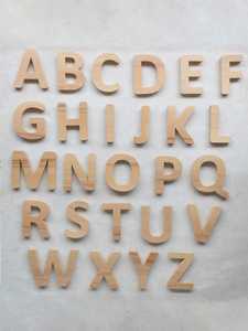 Décoration d'intérieur moderne en bois naturel sculpté, écologique, durable, lettres carrées faites à la main, artisanat - Product Image 2