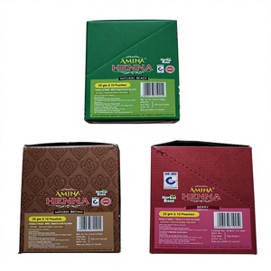 Tinte Capilar Semipermanente a Base de Hierbas, Color Negro Natural/Marrón Natural/Borgoña, Sin Amoníaco, Bolsa de 25 g - Product Image 4