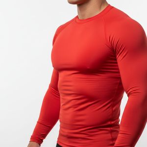 Camiseta de Protección Solar de Manga Larga de Alta Calidad para Hombre, Spandex/Poliéster, Protección UV, Secado Rápido, Anti-Atrito, para Natación - Product Image 4
