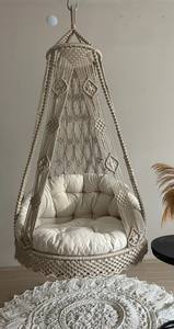 Columpio de macramé, Silla colgante, Hängesessel, Silla columpio, Columpio balancín de macramé - Product Image 3
