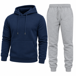MUSARAT SONS SPORTS Sudadera con Capucha Personalizada para Hombre, Pantalones Deportivos Negros, Conjunto Deportivo de Dos Tonos en Poliéster y Felpa - Product Image 5