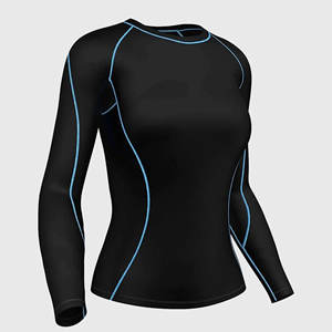 Camiseta de Compresión Ligera de Manga Larga para Mujer, Diseño Personalizado OEM, Nueva Llegada, Top Deportivo Transpirable para Gimnasio - Product Image 1