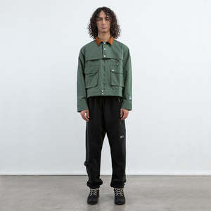 Veste en toile épaisse à doublure unie personnalisée, veste de coach, veste de travail cargo pour homme, veste de créateur pour homme - Product Image 4