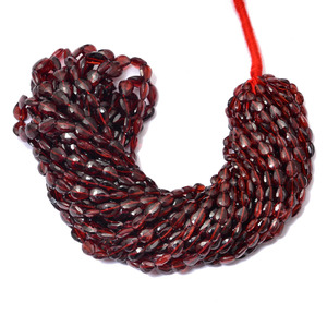 AAA+ Red Garnet 4x6mm-6x8mm Faceted Pear Briolette <b>Beads</b> Natural Red Garnet Semi Precious Gemstone Fancy <b>Loose</b> <b>Beads</b> For Jewelry - Product Image 3