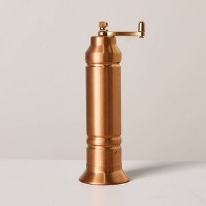 Molinillo de pimienta de latón con mecanismo metálico, molinillo manual de especias para utensilios y accesorios de cocina, acabado en níquel. - Product Image 2
