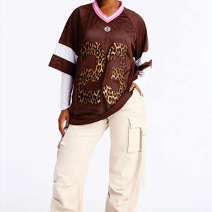 <b>Y2K</b> Streetwear Top Custom Sublimation Design Print Wholesale Boxy Drop Shoulder 240GSM Polyester Mesh American Football Jersey - Product Image 3