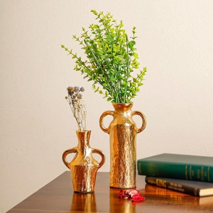 Mug en cuivre Golden Fines avec des tulipes violettes, design contemporain portable pour la décoration de la maison, style glamour - Product Image 4