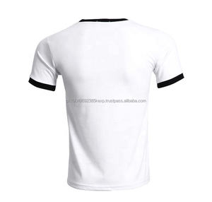 T-shirt en coton Red Ringer pour hommes en gros Boutique en vrac Nice Cool Ringer T-shirts - Product Image 2