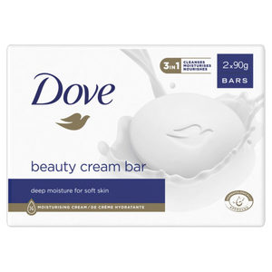 Savon crème Dove, blanc, hydratation intense pour une peau douce, 90g, en vente - Product Image 2