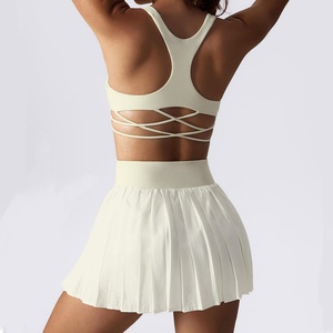 Conjunto de Falda-Pantalón Deportiva para Mujer, Dos Piezas, con Material Elástico Transpirable, Diseñado para Yoga, Running, Gimnasio y Entrenamiento - Product Image 3