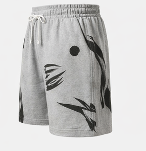 <b>Men</b>’s Quick Dry Printed <b>Mesh</b> <b>Shorts</b> – Elastic Waist Casual Sports & Beach <b>Shorts</b> (Grey) - Product Image 5