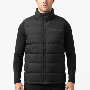 Gilet matelassé léger pour homme, veste sans manches chaude pour l'hiver, veste isolante pour l'extérieur, vêtement décontracté - Product Image 1