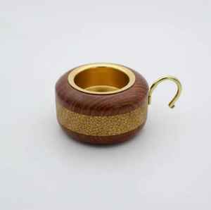 Brûleur à Bakhoor en bois époxy de haute qualité, fait main, diffuseur d'aromathérapie pour la pièce, bougies et parfum d'intérieur, porte-encens en métal - Product Image 3