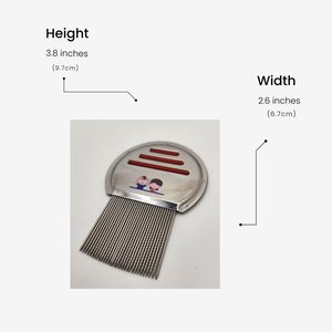 Peigne anti-poux professionnel en acier inoxydable Terminator, outil de qualité supérieure pour l'élimination des poux, adapté à tous les types de cheveux et avec logo personnalisé - Product Image 5