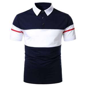Best 100% Cotton Knitted Lightweight Quick Dry Solid Custom Logo Short Sleeve Breathable Custom Color Men's for Shirt - Product Image 6