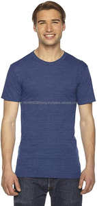 Men 50% <b>Polyester</b> 25% Cotton 25% <b>Rayon</b> T Shirt With Logo Wholesale High Quality Short Sleeve Custom tri blend t shirts - Product Image 4