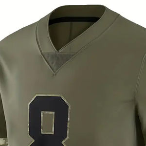 Venta al por Mayor de Camisetas de Fútbol Americano Personalizadas de Manga Corta para Hombre y Mujer, Impresas en Alta Calidad, Colores y Logotipo Personalizados, Venta Directa de Fábrica - Product Image 3