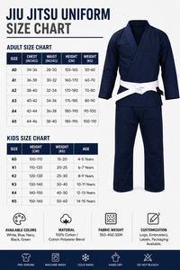 Uniforme de BJJ Personalizado, Kimono de Artes Marciales 100% Algodón, Gi de Jiu Jitsu con Cinturón, Traje de Entrenamiento para Adultos y Niños, Fabricante - Product Image 5